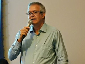 Romero Reis, presidente da Ademi, apresentou dados nesta quinta-feira (26)&#39; (Foto: Suelen Gonçalves/ G1 AM)