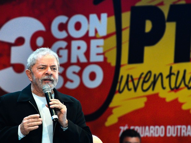 Lula participa do terceiro Congresso Nacional da Juventude do PT (Foto: Antonio Cruz/ABR)