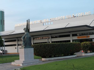 No Aeroporto de Petrolina a movimentação cresce no final do ano (Foto: Carol Souza/G1)