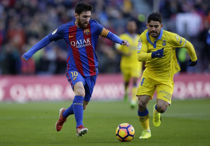 Barcelona x Las Palmas Messi (Foto: AP)