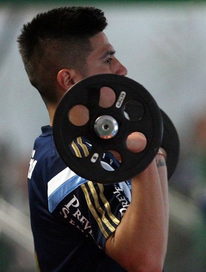 Sem folga, palmeirenses fazem treino físico na Academia de Futebol