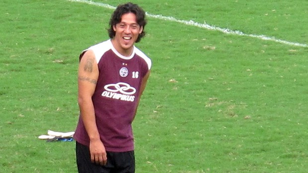 Camoranesi do Lanús (Foto: Thales Soares / Globoesporte.com)