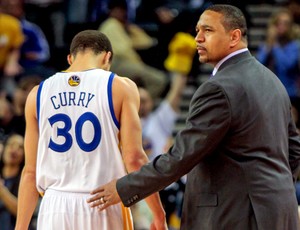 basquete nba  Stephen Curry e mark jackson warriors (Foto: Agência AP)