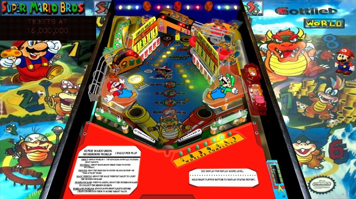 Super Mario Bros. Mushroom World trazia uma mesa menor que o tradicional voltada para crianças (Foto: Reprodução/VPForums)