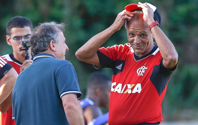 Jayme de Almeida no treino do Flamengo (Foto: Alexandre Cassiano / Agência O Globo)