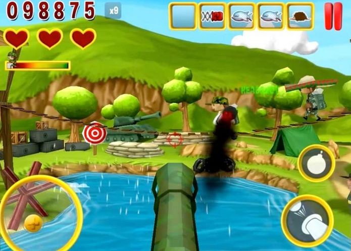 Tela de gameplay do jogo Dodge This (Foto: Divulgação)