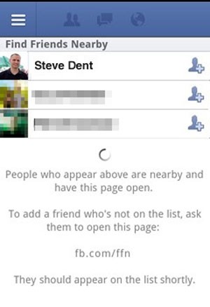 Novo recurso do Facebook permite encontrar amigos baseado na localização deles (Foto: Divulgação)