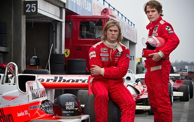 Cena do filme 'Rush', sobre Niki Lauda e James Hunt (Foto: Reprodução)