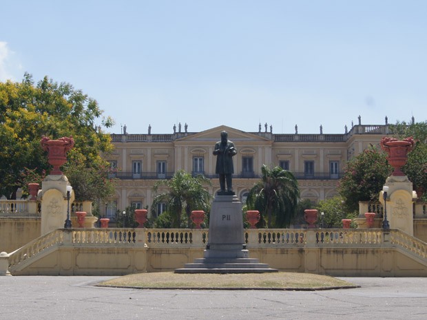 Museu Nacional da Quinta da Boa Vista está fechado desde segunda-feira (12) (Foto: Káthia Mello/G1)