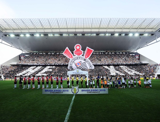 Corinthians x São Paulo arena mosaico times