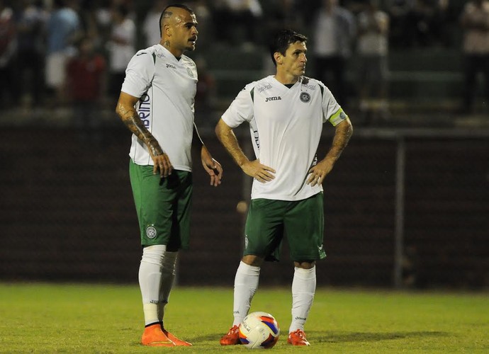 Allan Dias e Fumagalli meias Guarani (Foto: Rodrigo Villalba / Memory Press)