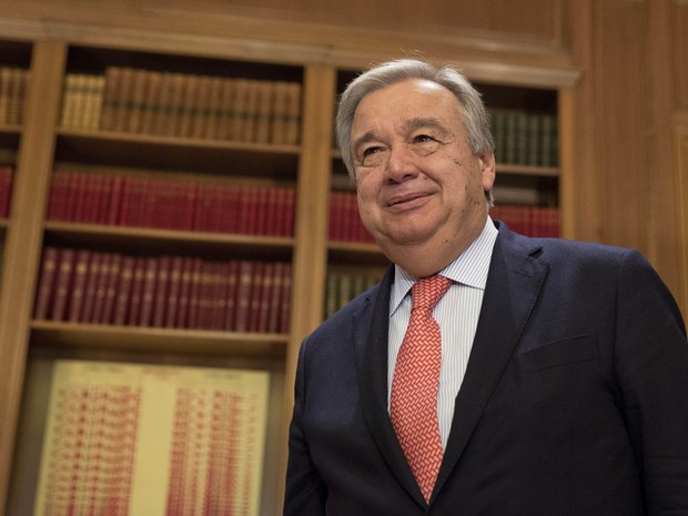 Antonio Guterres indicado a substituir Ban Ki-moon como secretário da ONU (Foto: Petros Giannakouris/AP Photo)