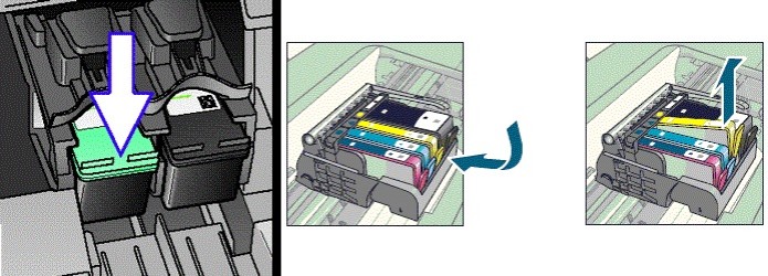 Retirando o cartucho da impressora (Foto: Divulgação/HP) (Foto: Retirando o cartucho da impressora (Foto: Divulgação/HP))
