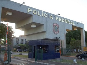 Entrada da Polícia Federal, em Brasília (Foto: Filipe Matoso/G1)