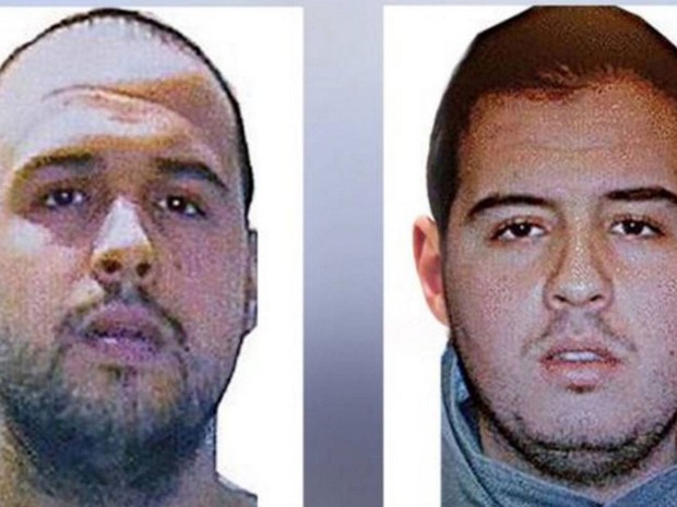 Khalid e Ibrahim foram identificados como os dois suicidas que fizeram o atentado no aeroporto e no metrô, em Bruxelas, na segunda-feira (22) (Foto: Reprodução RTBF/Interpol)