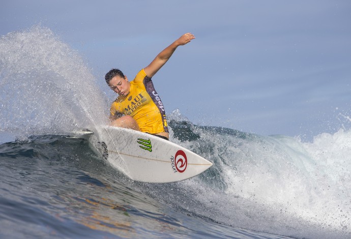 A surfista australiana Tyler Wright venceu a etapa de Maui (Foto: WSL / Poullenot)