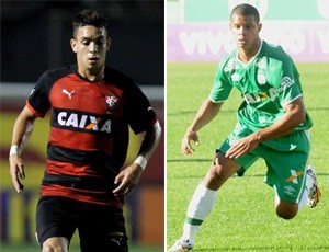 Caio, Vitória, e Bruno Rangel, Chapecoense (Foto: GloboEsporte.com)