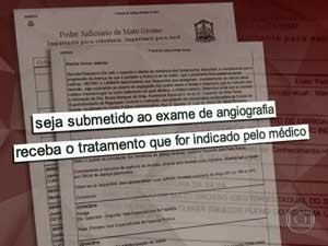 Decisão da Justiça dá ao paciente direito a exames.  (Foto: Reprodução / TV Globo)