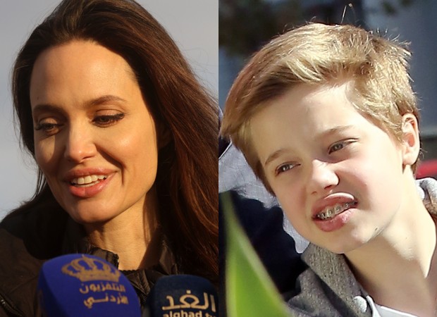 Angelina Jolie e Shiloh Jolie-Pitt (Foto: Getty Images e Backgrid)