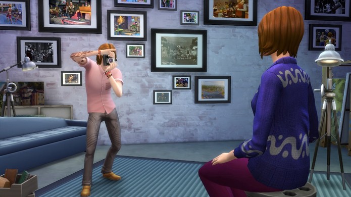 The Sims 4 ganha estúdio de fotografia e mais profissões em seu primeiro pacote de expansão Ao Trabalho (Foto: Divulgação)