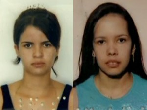As primas Bruna Batista, de 17 anos, e Vanuza Limeira, de 25 anos, foram sepultadas na manhã desta terça-feira (22)  (Foto: Arte/G1)