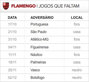 Flamengo_8-ultimas_rodadas (Foto: infoesporte)