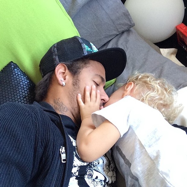 Neymar e David (Foto: Reprodução/Instagram)