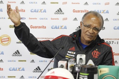 Jayme de Almeida coletiva Flamengo (Foto: Gilvan de Souza/Flamengo) Jayme de Almeida coletiva Flamengo (Foto: Gilvan de Souza/Flamengo)