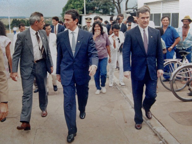 Alceni Guerra com Fernando Collor no período de governo do ex-presidente (Foto: Arquivo pessoal / divulgação)