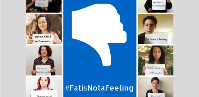 Após protestos, Facebook remove opção 'se sentindo gordo' no status de posts (Foto: Reprodução/#FatisNotaFeeling) Após protestos, Facebook remove opção 'se sentindo gordo' no status de posts (Foto: Reprodução/#FatisNotaFeeling)