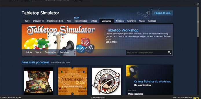 Steam Workshop tem extras com os jogos completos (Foto: Reprodução/Felipe Vinha)
