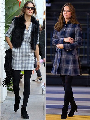 Meia-calça - Alessandra e Kate (Foto: Getty Images)