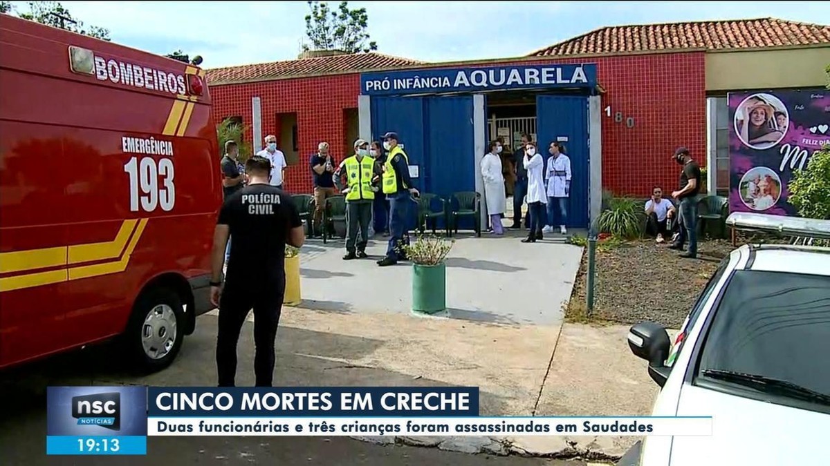 V Timas Mortas Em Ataque A Creche Em Saudades Levaram Ao Menos Golpes