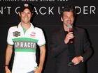Patrick Dempsey e Bruno Senna participam de evento em São Paulo