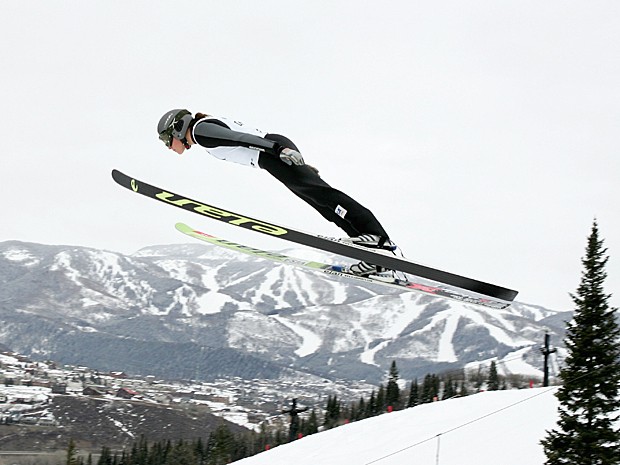 Esquiadora participa de competição em Steamboat, Colorado (Foto: Doug Pensinger/Getty Images North America/Arquivo AFP)