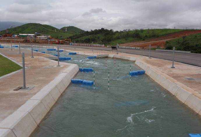 Circuito da canoagem slalom de 2016 é inaugurado (Foto: Beth Santos / Prefeitura do Rio)