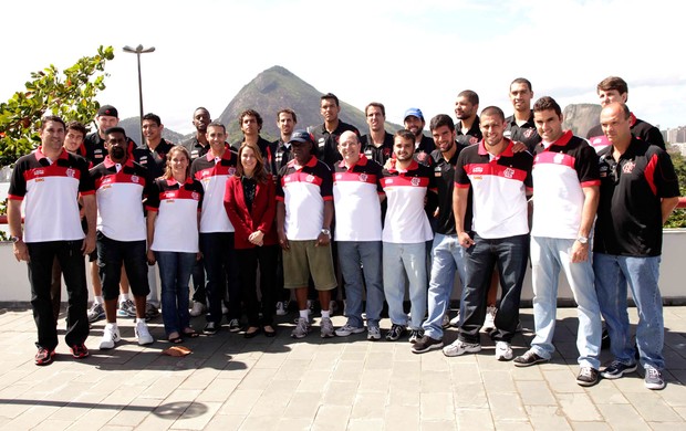 Apresentação time de basquete flamengo  (Foto: Fernando Azevedo / Fla Imagem)