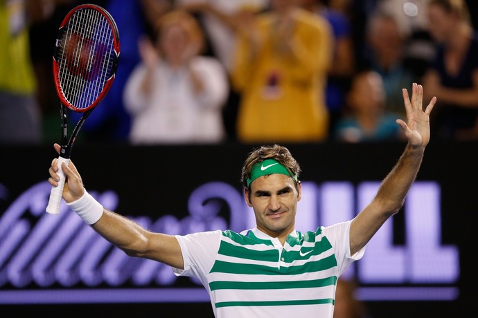 Roger Federer no Aberto da Austrália (Foto: Getty Images)