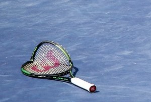 Raquete quebrada Serena Williams (Foto: Divulgação / BNP Paribas Open)