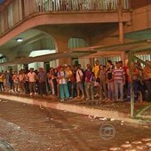 Recife tem filas no 2º dia de greve de ônibus (Reprodução/TV Globo)