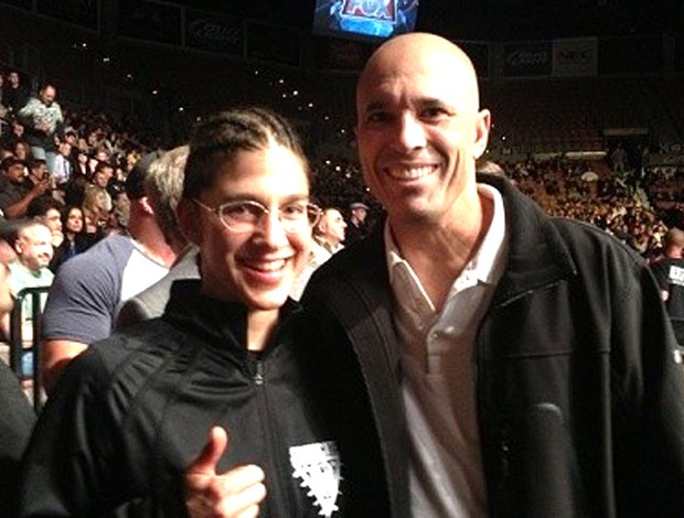 MMA Roxanne Modafferi e Royce Gracie (Foto: Arquivo Pessoal)