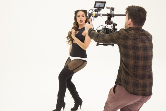 O making of do novo videoclipe de Anitta (Foto: Divulgação)