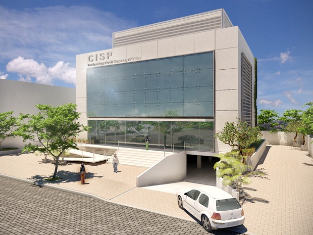 Simulação de como ficará a sede do Centro Integrado de Segurança Pública de Niterói (Cisp). (Foto: Divulgação/ Prefeitura de NIterói)
