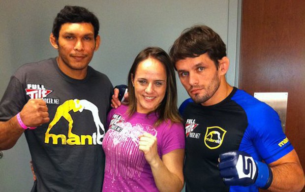 Rodrigo Damm, Carina Damm e Luis Sapo mma (Foto: Reprodução/Facebook)