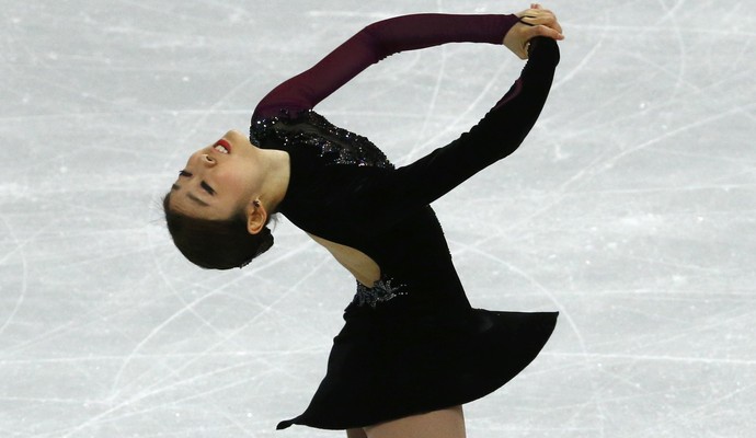 Yuna Kim, da Coreia do Sul, prata na patinação artística em Sochi (Foto: David Gray / Reuters)