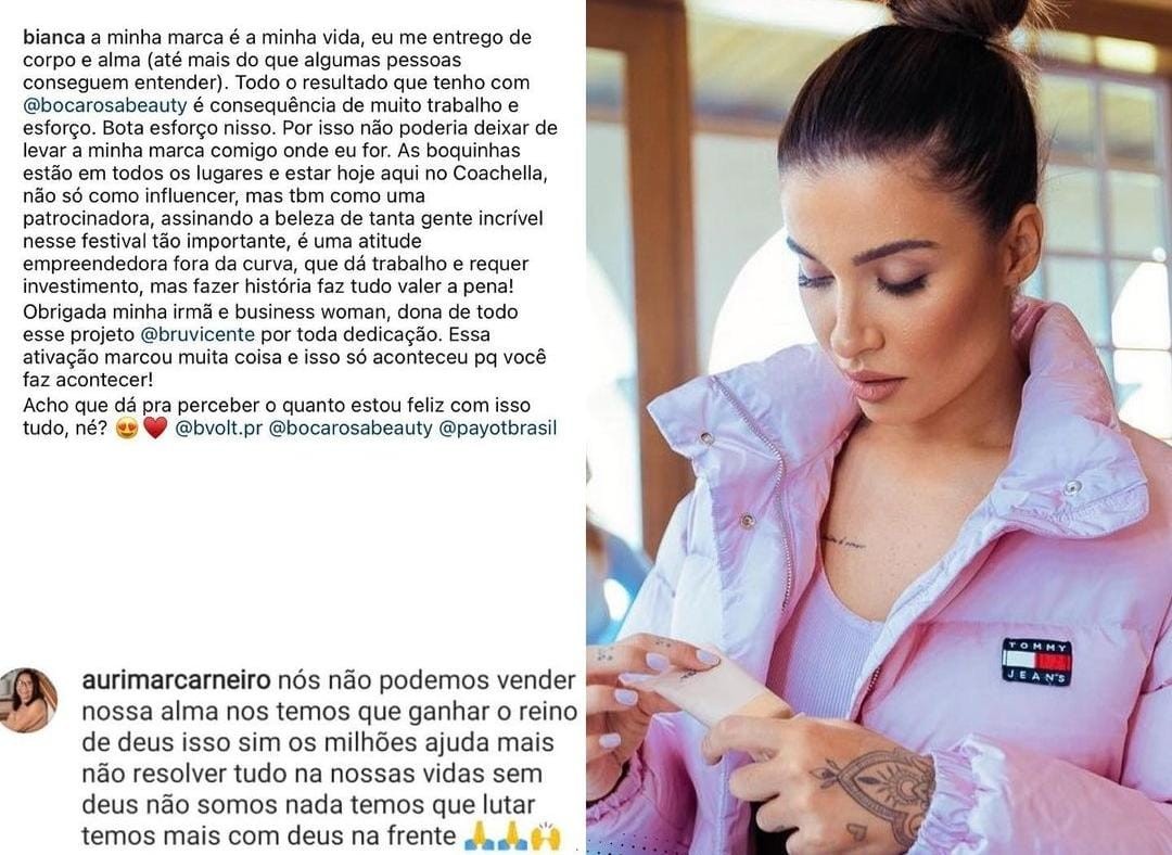 Mãe de Fred critica nora, Bianca Andrade (Foto: Instagram)