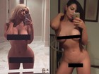 Suzy Cortez reproduz polêmica da foto nua de Kim Kardashian