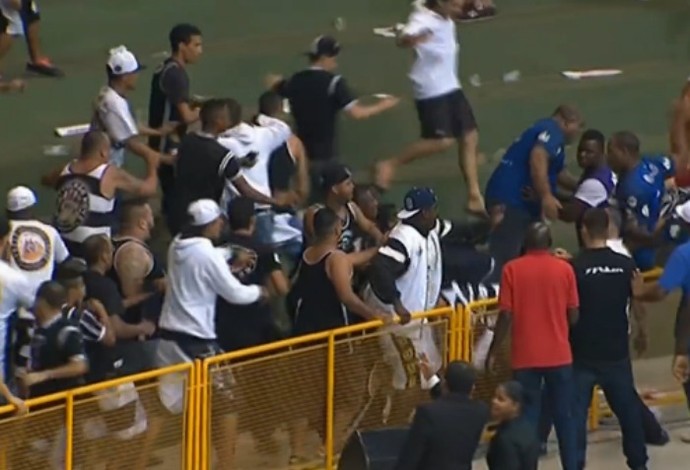 Corinthians x Orlândia - briga semifinal LNF (Foto: Reprodução/SporTV)