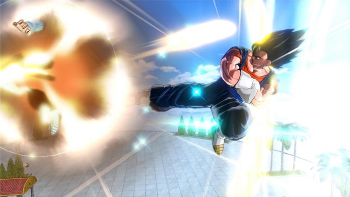 Até mesmo Vegito, fusão entre Goku e Vegeta, é jogável em Dragon Ball Xenoverse (Foto: Divulgação)