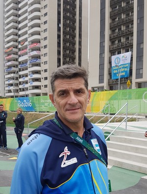 Diego Gusman, chefe de missão da Argentina, na Vila dos Atletas (Foto: Thierry Gozzer)